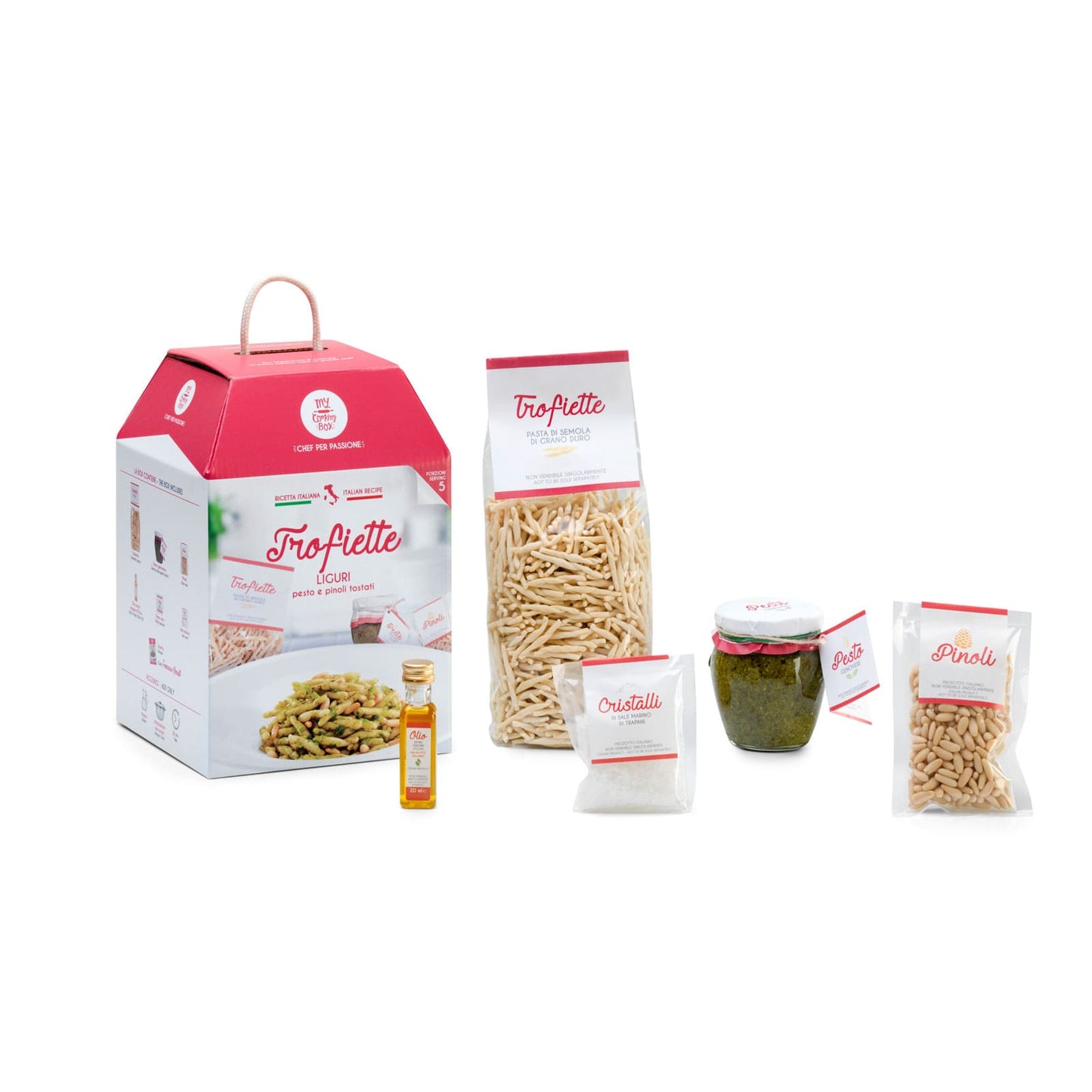 Trofiette liguri con pesto alla genovese e pinoli tostati - Outlet