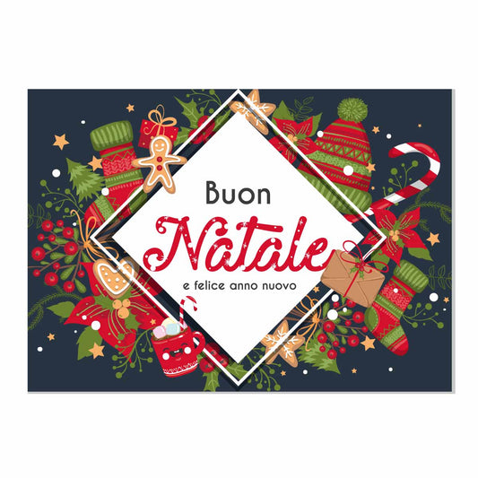 Biglietto Buon Natale e Felice Anno Nuovo