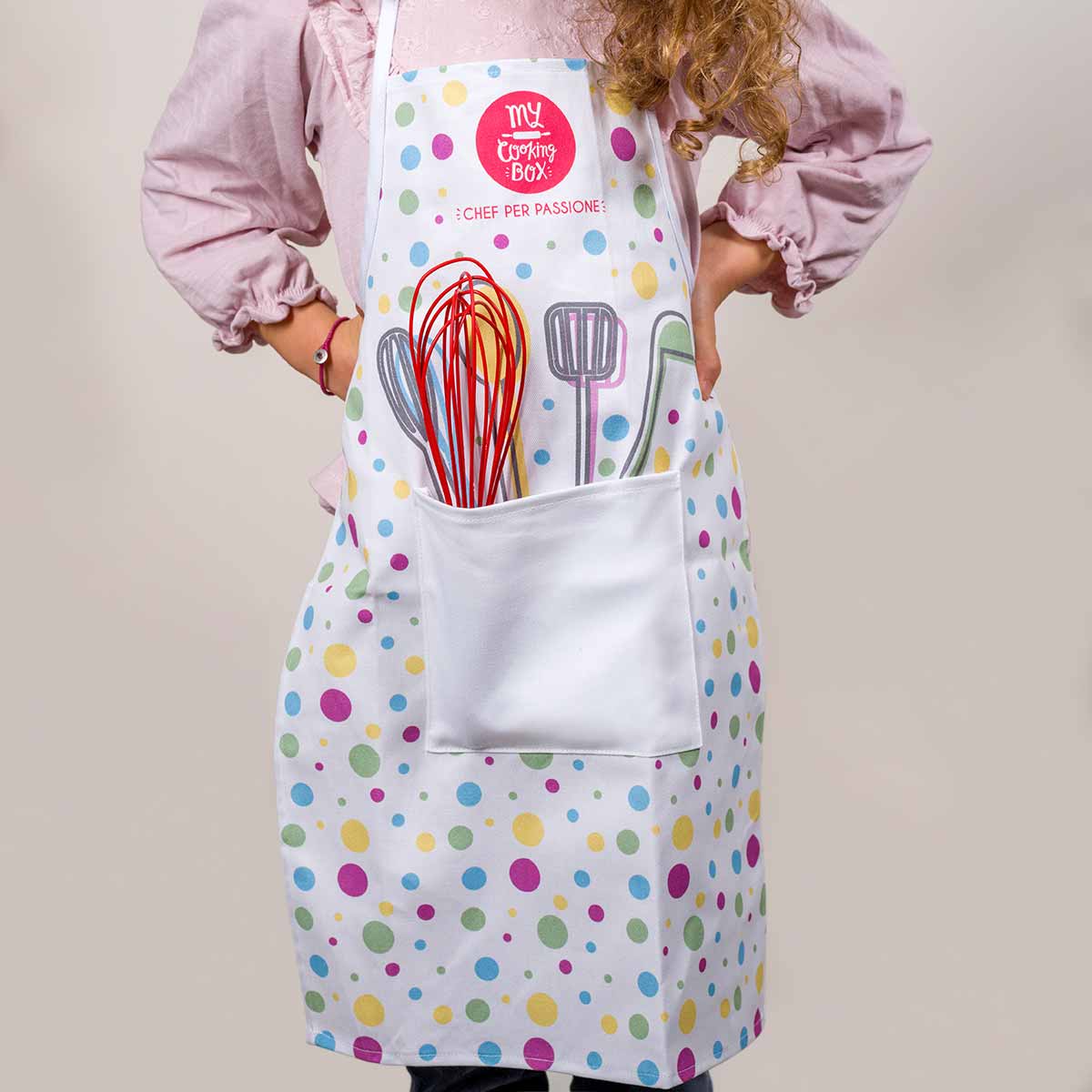 Kids' kitchen apron My Cooking Box