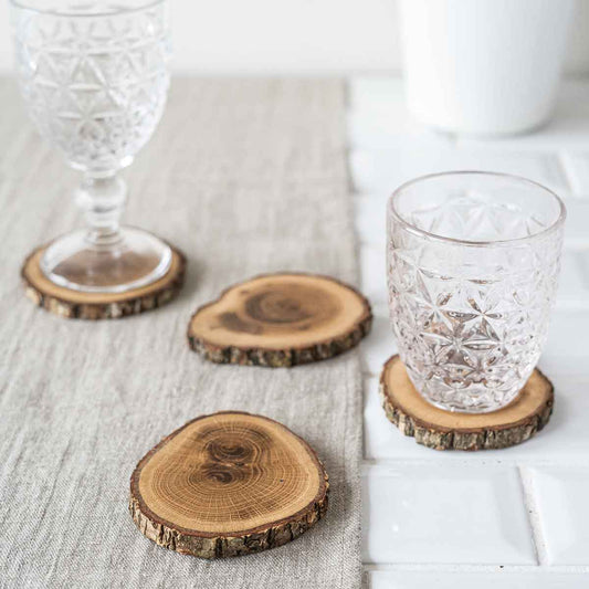 My Cooking Box oak coasters