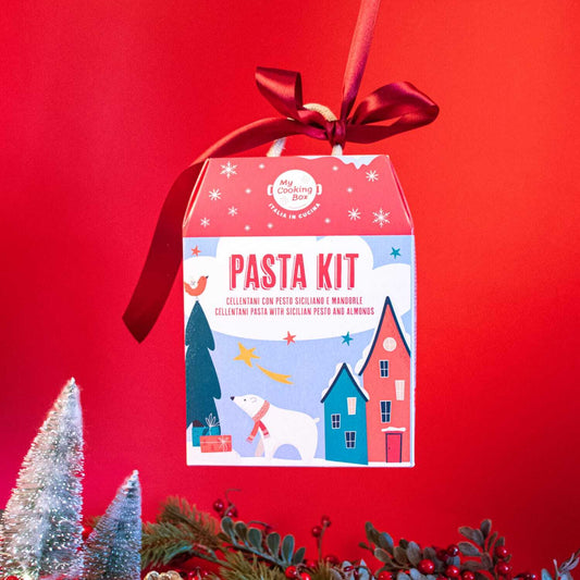 Cellentani con pesto siciliano e mandorle - Edizione di Natale