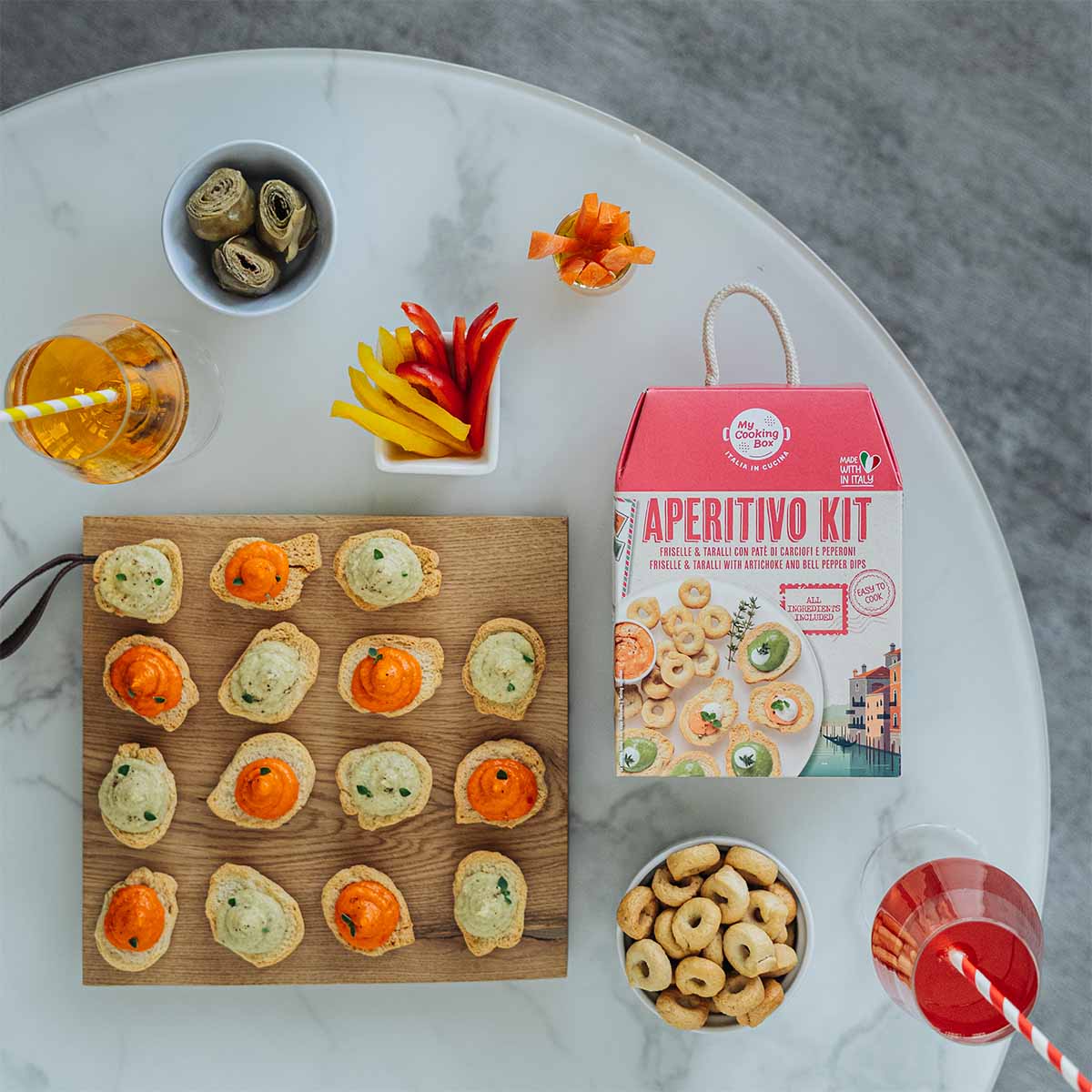 aperitivo kit per ricetta fatta in casa