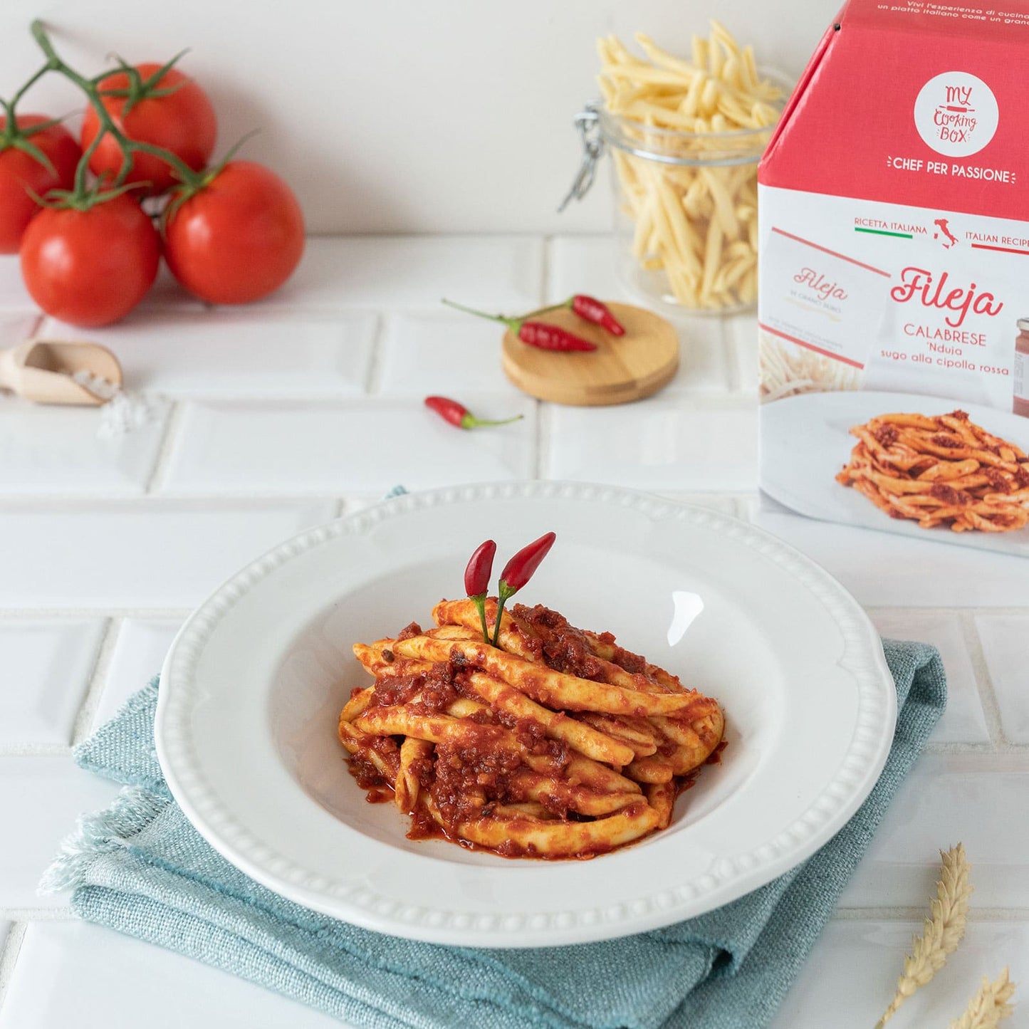 Fileja calabrese con sugo alla cipolla rossa e 'nduja - Outlet